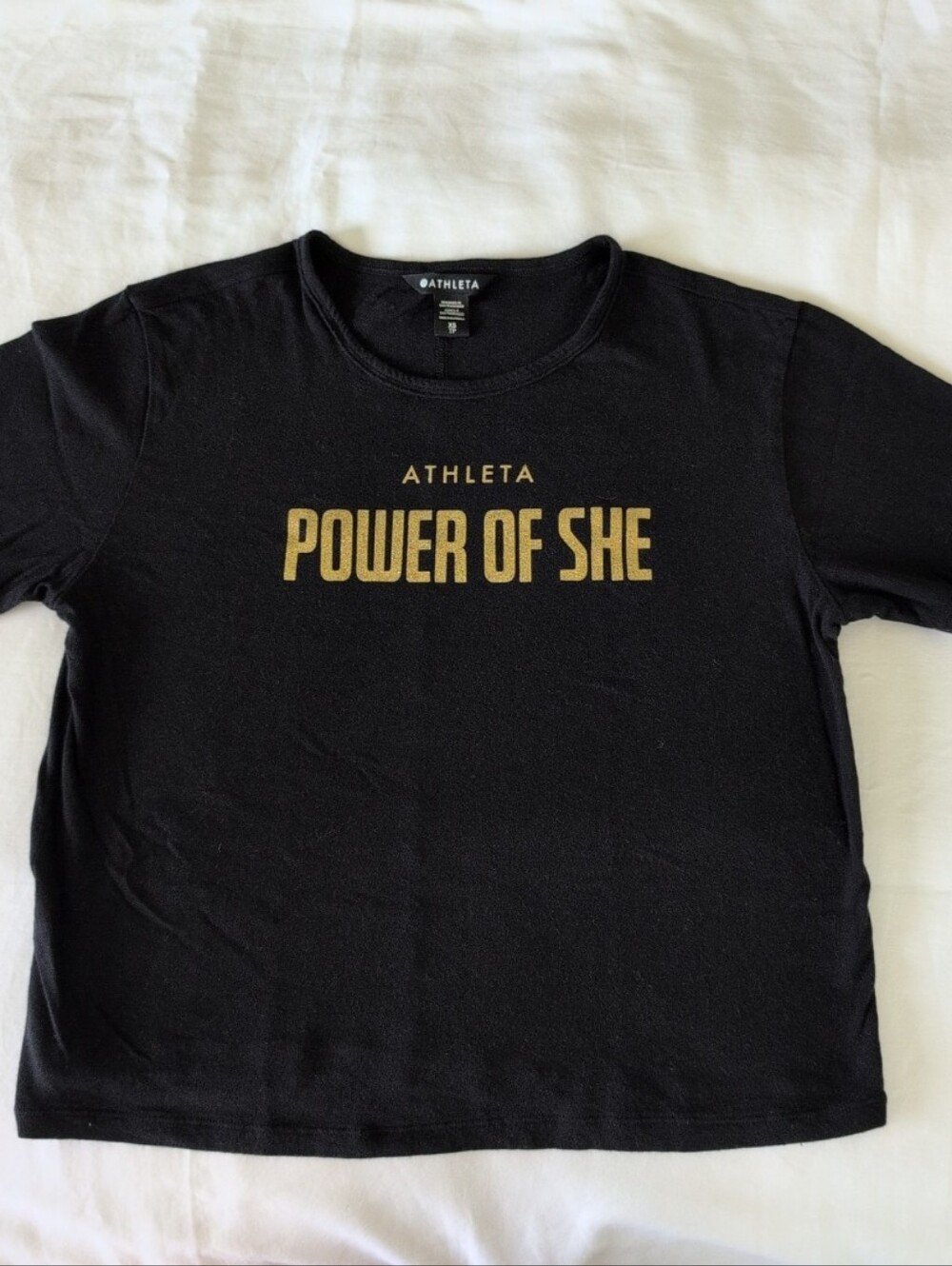 Athleta 'Power of She' Crop Tee -- Simone Biles collection, Size XS